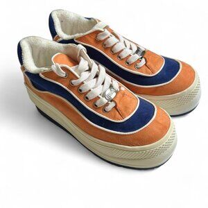 Yellow + Blue Delia’s Platform Sneakers